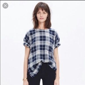 Madewell Size XS Plaid Shirt